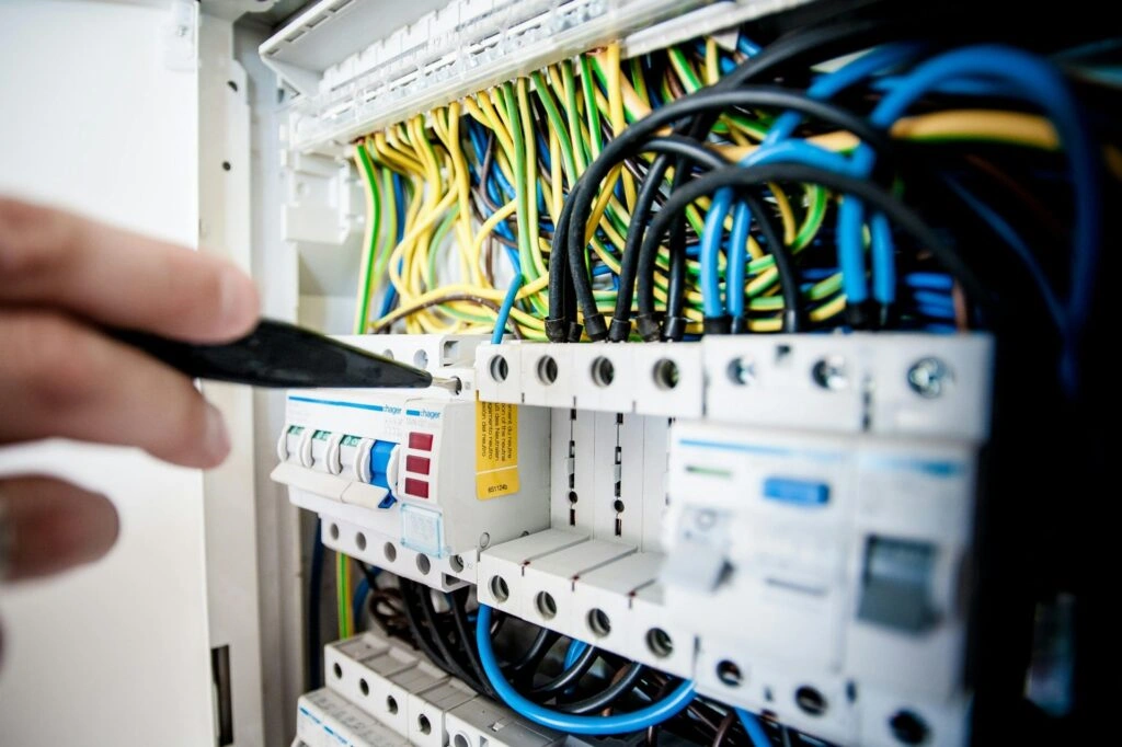 Electrical panel with wires - Business Automation